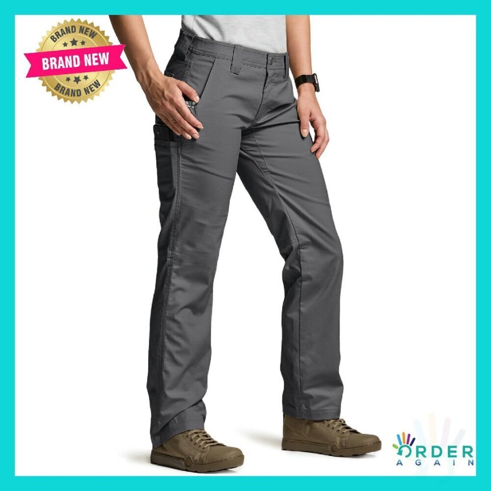 Flex Stretch Tactical Pants Outdoor Hiking Work Utility Ripstop Water Resistant
